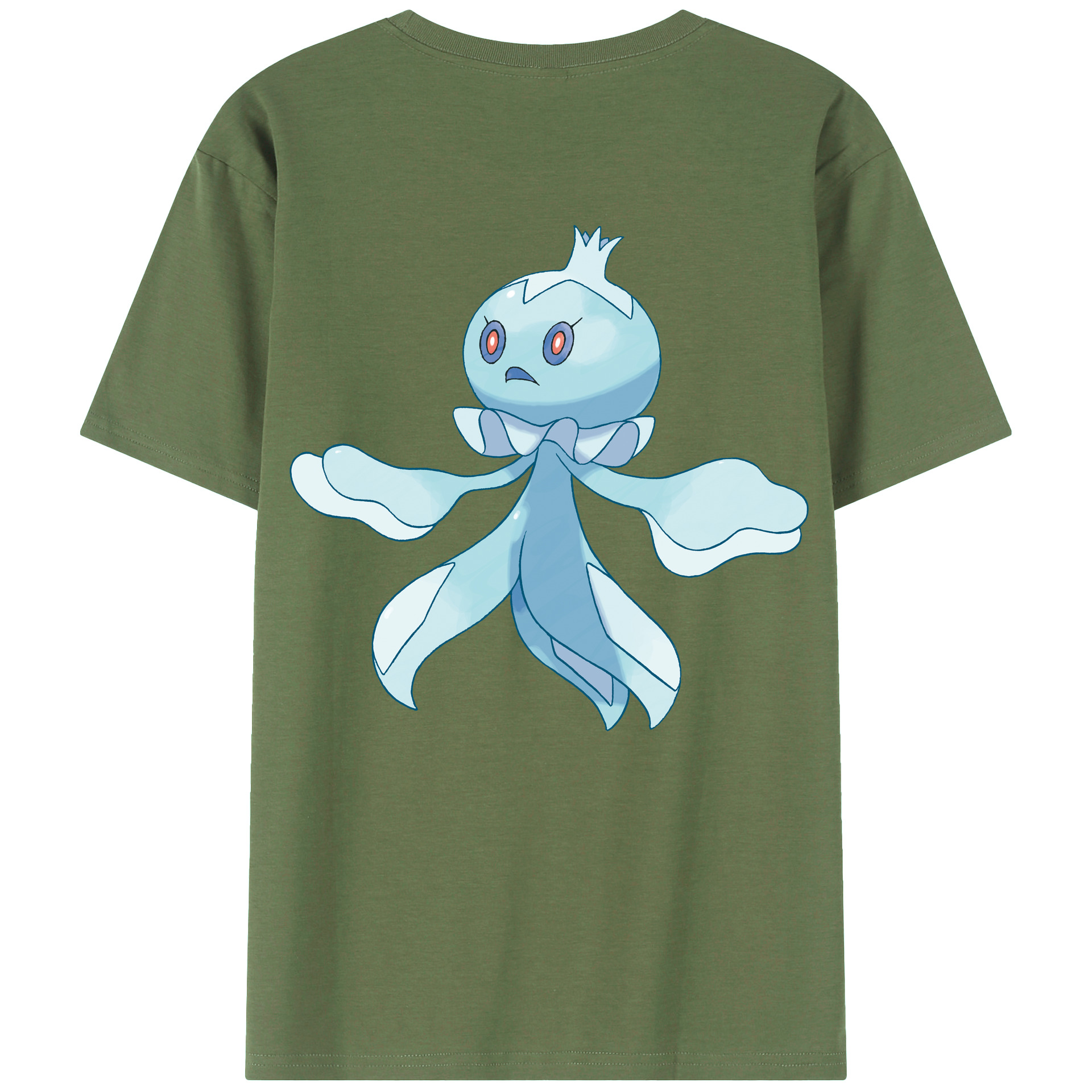 （画像用） ポケットモンスター Pokémon 綿100％ メンズ半袖Tシャツ（バックプリント） 通気性